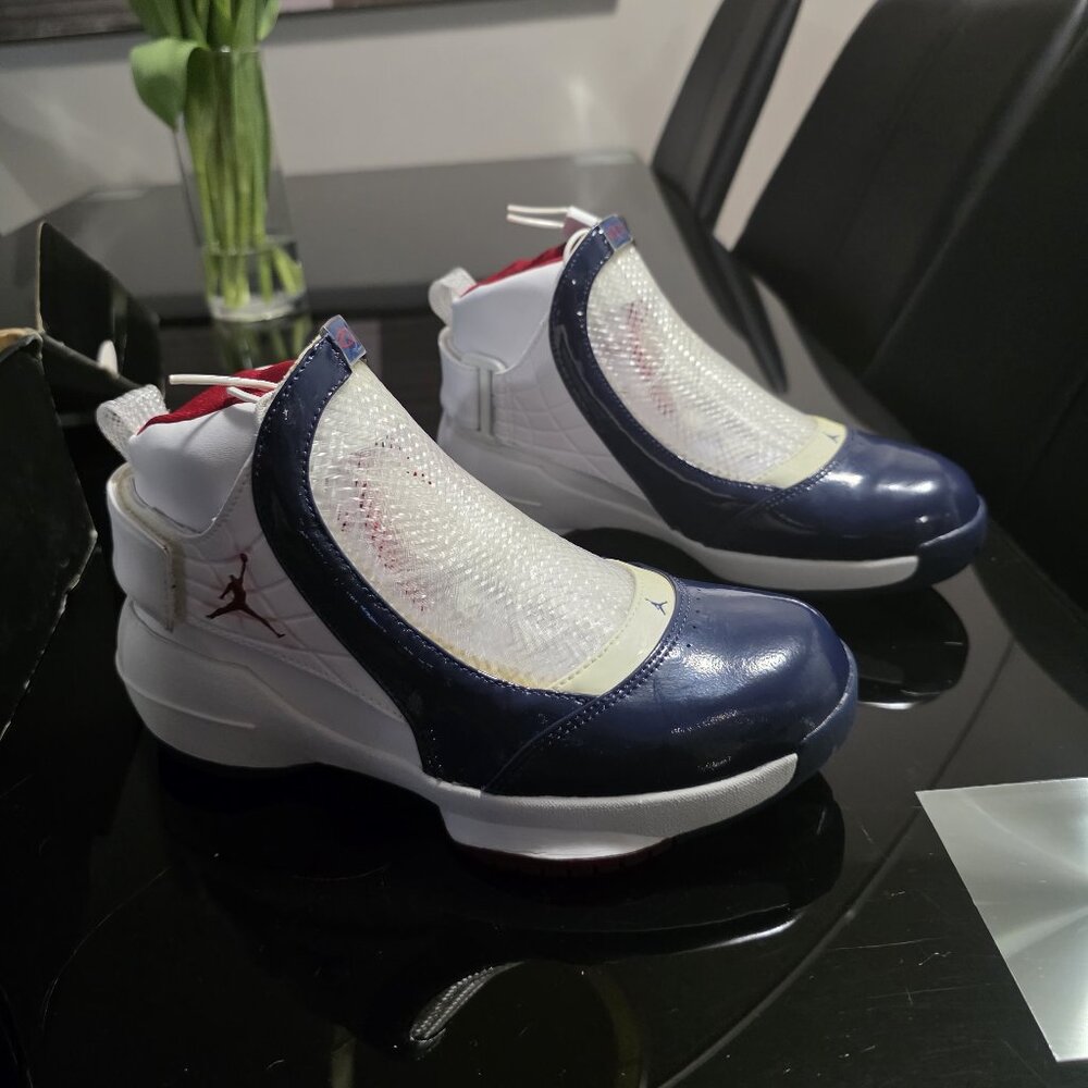 COPY - Air Jordan 19 OG East Coast – White/Navy/Red – Size 6Y